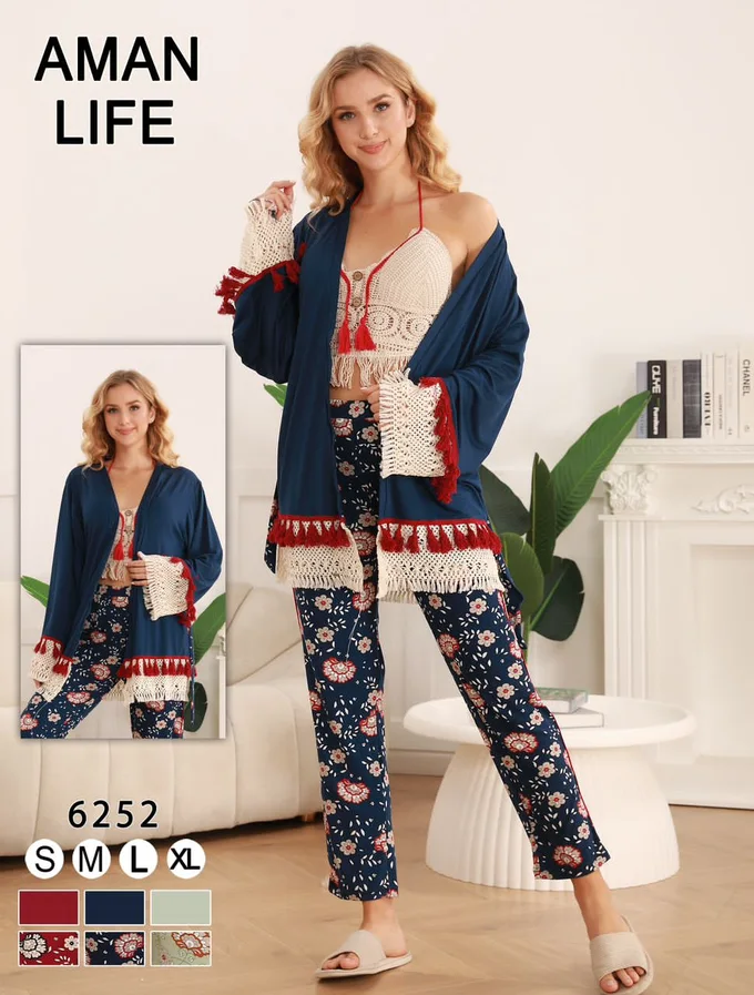 بيجامة نسائية منزلية عالية الجودة من Aman Life