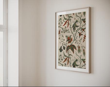 Floral Tissu Tableau