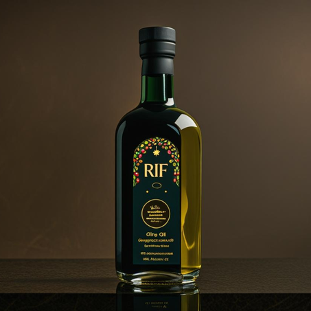 RIF Extra Virgin Organic Olive Oil 4 oz - Cold Pressed Unrefined - Use For Face, Skin, Hair, Dry Scalp, Massage (Pack of 3)
