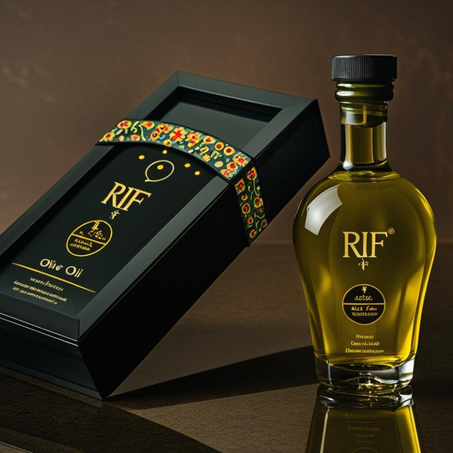 RIF Organic High Polyphenol Rich Extra Virgin Olive Oil OLIVIE PLUS 30X | Moroccan  Olive Oil | EVOO | MD Recommended | Organic, Kosher | 250 ml Glass Bottle