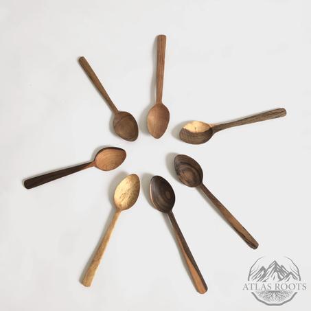 Wooden walnut spoons