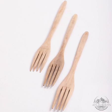 Wooden walnut forks