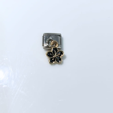 Charm FLEUR NOIRE (Argent)