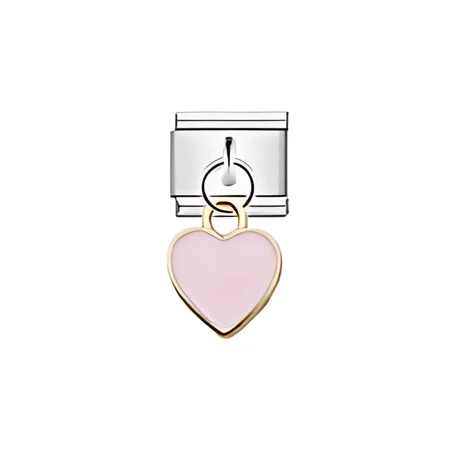 Charm COEUR ROSE (Argent)