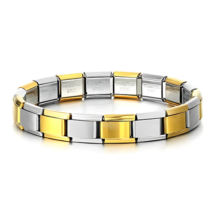 Bracelet Charm Italien Original (1 Silver and 1 Gold)