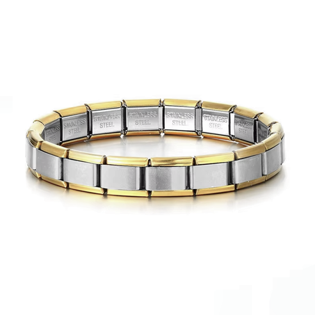 Bracelet Charm Italien Original (Silver and Gold)