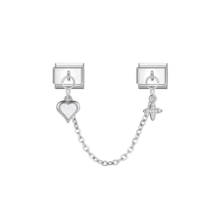 Charm Heart star (Argent)