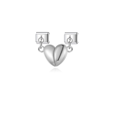 Charm Magnetic Heart (Argent)