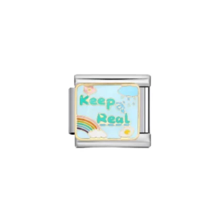 Charm Keep Real (Argent)