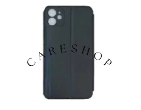 كفر ايفون -11-جلد لون اسود-نوع دفتر