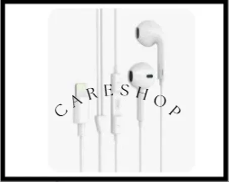 سماعة اذن سلكية-ايفون-لون ابيض