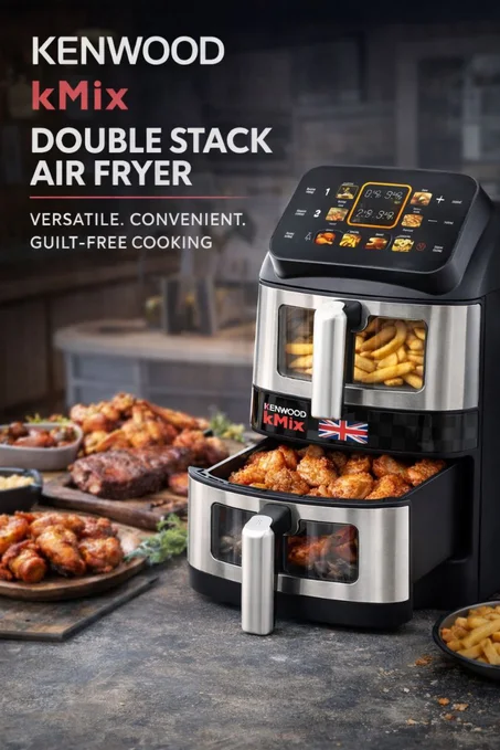 مقلاة هوائية Kenwood kMix Double Air Fryer 🍟🔥 – طهي صحي Sans Huile