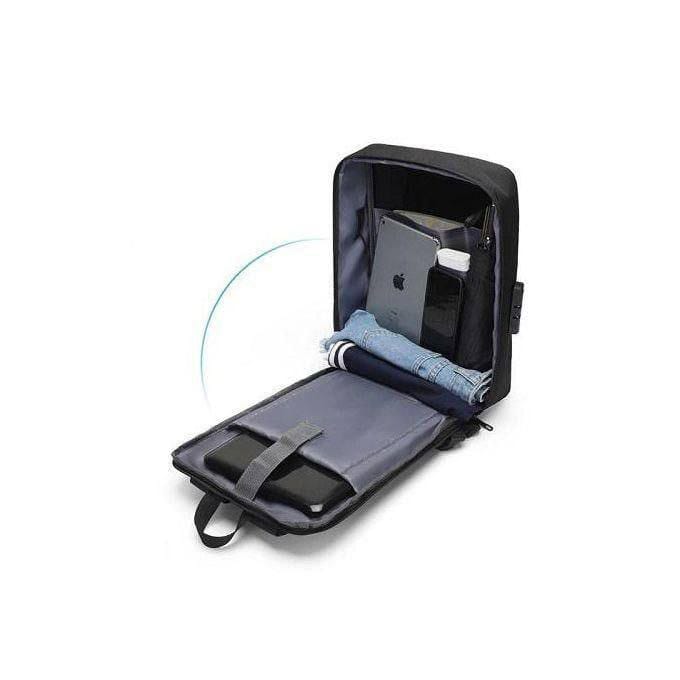 حقيبة ظهر مع قفل ذكي مضادة للسرقة  ومنفذ شحن USB