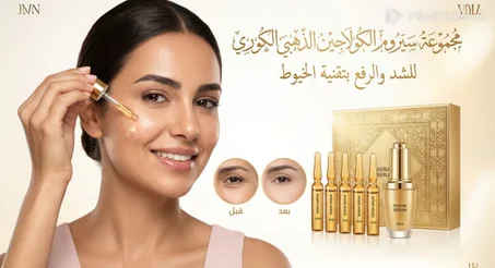 مجموعة سيروم الكولاجين الذهبي - مصمم خصيصاً للمناخ السعودي