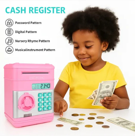 Tirelire électronique avec mot de passe pour enfants