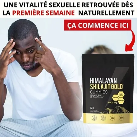 Les gommes dorées Shilajit de l'himalaya améliorent l'immunité