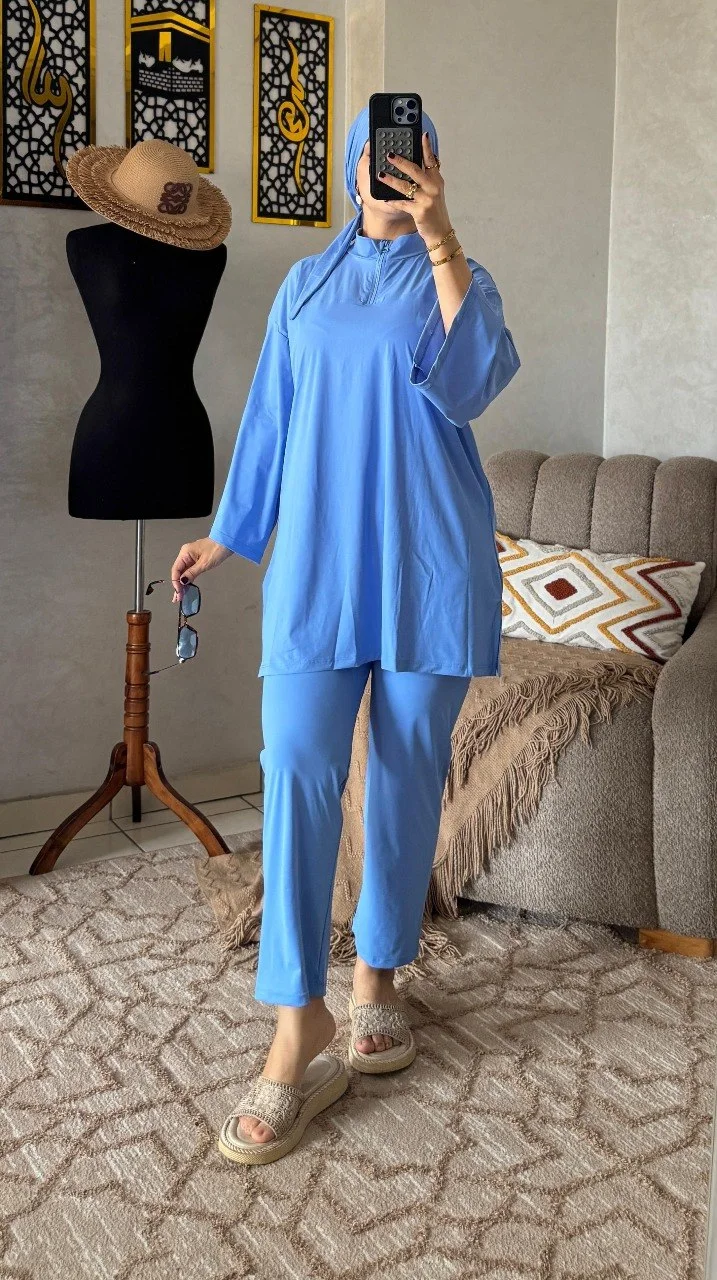Burkini Hijabista ✨ | عيشي صيفك بأناقة، راحة، وحشمة بلا حدود!
