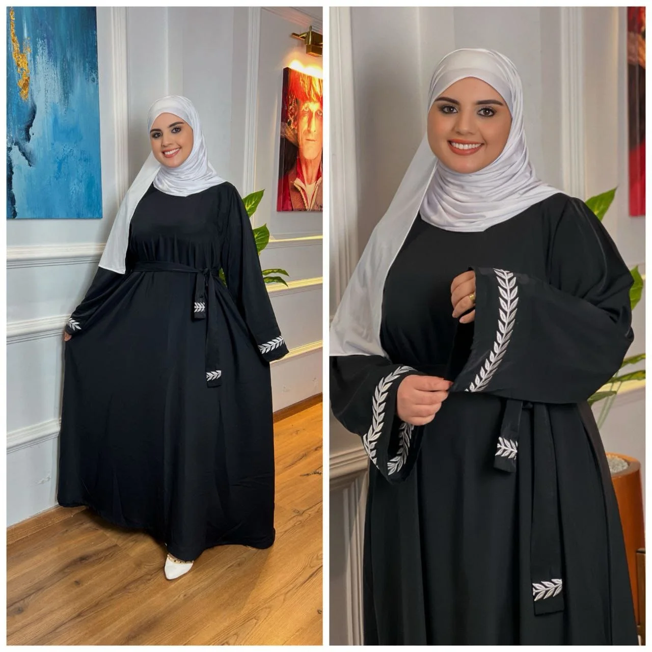 ✨ كسوة  بطرزة راقية أنيقة – إطلالة محتشمة بلمسة عصرية