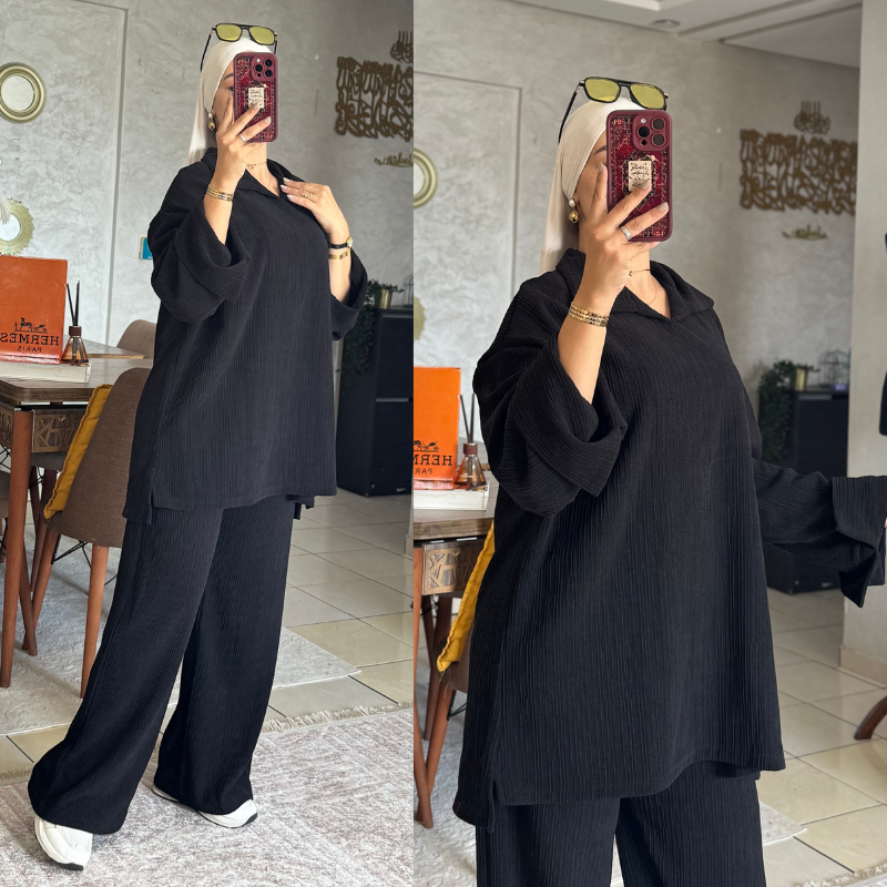 Ensemble Sofa Jacquard avec Col