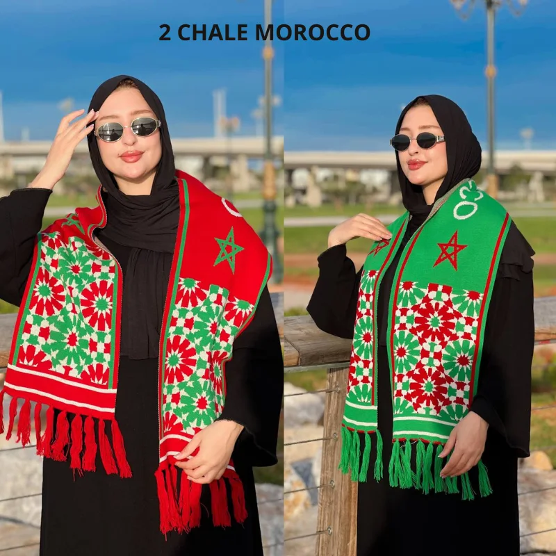Châle Morocco – Pride Edition 🇲🇦 🇲🇦