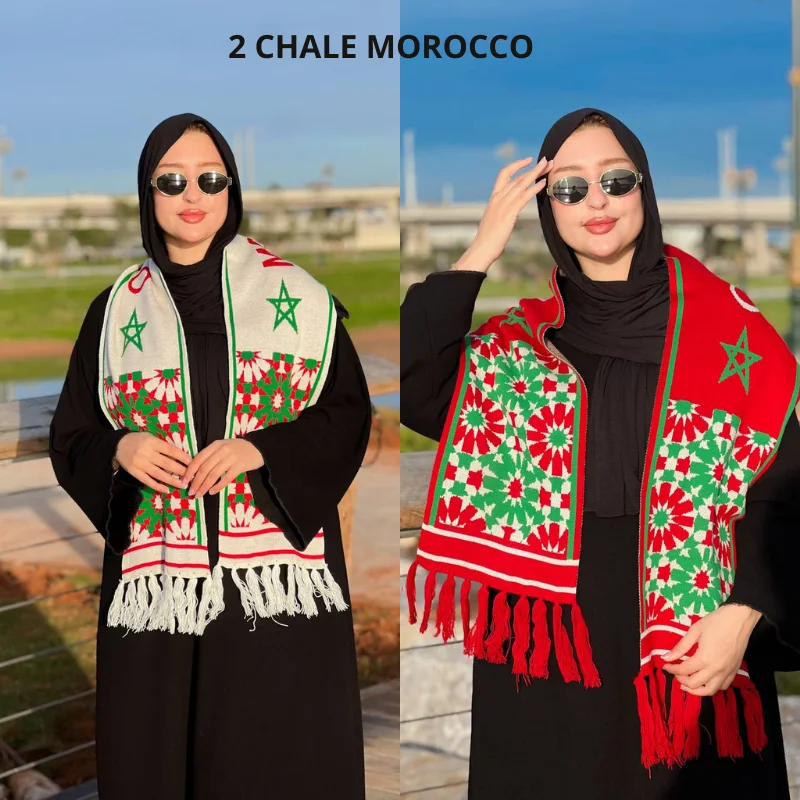 Châle Morocco – Pride Edition 🇲🇦 🇲🇦