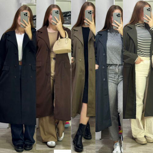 ✨ معطف طويل نسائي بلمسة فاخرة – دفء وأناقة في قطعة وحدة