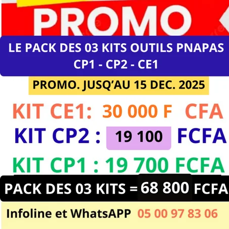 🎁🎁🎁LE PACK COMPLET DES 03 KITS D'OUTILS PEDAGOGIQUES INDISPENSABLES  DE REMEDIATION PNAS CP1 - CP2 - CE1    INDISPENSABLES (Support BACHE - Bonne impression - Grande lisibilité)