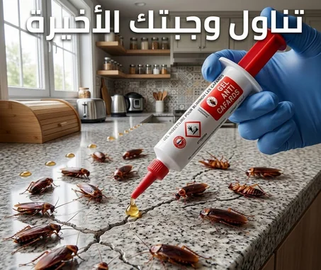 الجل الأوربي المضاد للصراصير ™ توصيل مجاني لباب البيت و الدفع بعد الاستلام