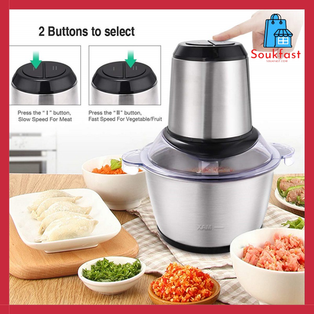 مطحنة اللحوم المنزلية , طحن اللحوم الخضروات ,مطحنة متعددة الوظائف من الفولاذ المقاومة للصذأ top original cooking