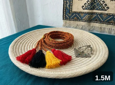 Ceinture traditionnelle, 3couleurs, 1,5 mètre.