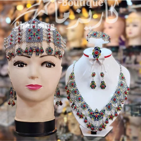 Parure kabyle518 avec couronne509 بارور قبائلي مع جبين