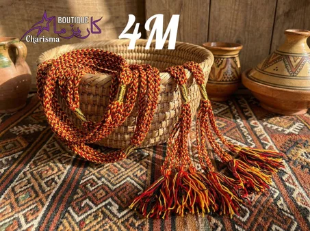 Ceinture traditionnelle, 3couleurs, 4 mètre.