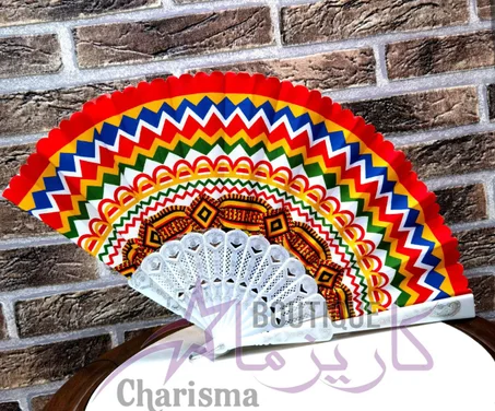 Éventail kabyle imprimé فونتاي قبائلية مطبوعة