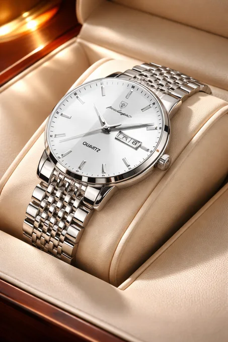 Silver Men's Wrist Watch