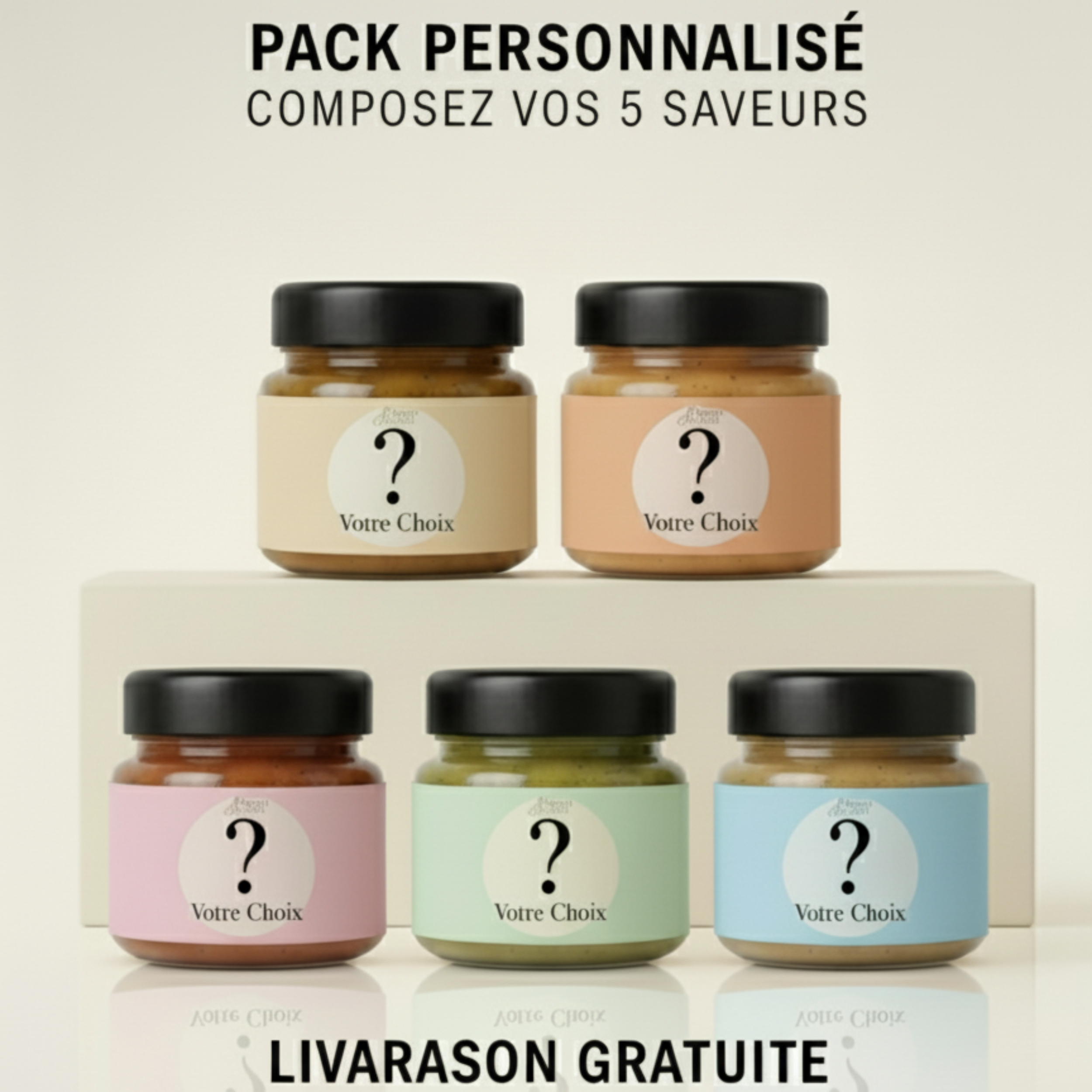🎁 Pack Prestige – 5 Saveurs au Choix