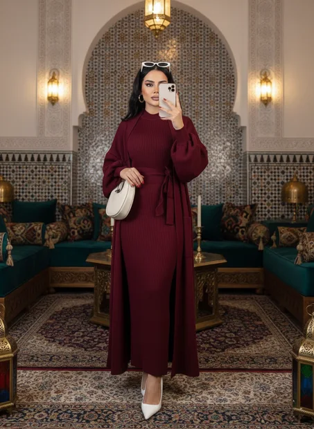 لباس عصري أنيق بتصميم راقٍ يجمع بين الراحة والفخامة