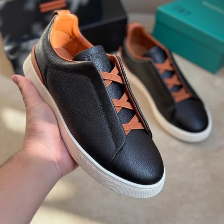 Sneakers Triple Stitch Cuir premuim