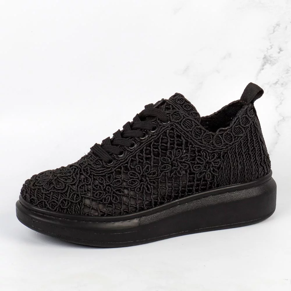 Chaussures de sport Noir et aérées pour femmes