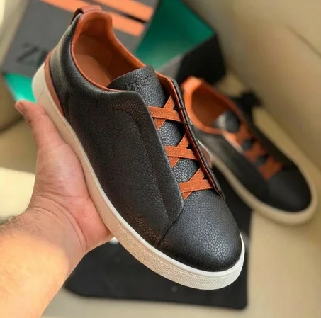 Sneakers Triple Stitch Cuir premuim