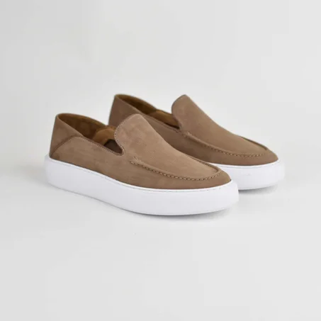 Mocassins sports en cuir daim - ref 023
