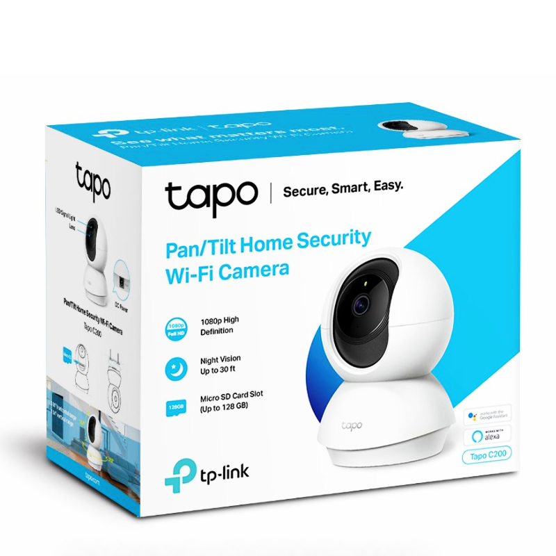 Caméra de surveillance WiFi TP-Link Tapo C200 Full HD panoramique et inclinable Indoor