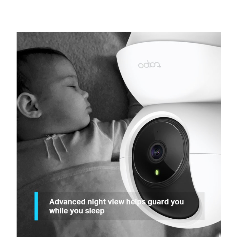 Caméra de surveillance WiFi TP-Link Tapo C200 Full HD panoramique et inclinable Indoor