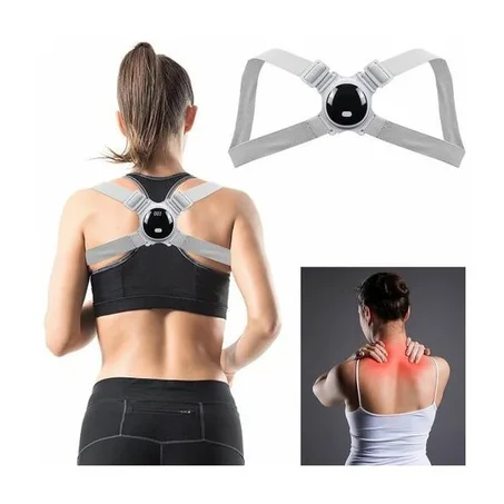 مصحح وضع الظهر كهربائي ذكي مع اهتزاز للتذكير و عداد مرات الانحناء correcteur dos avec affichage et vibrations