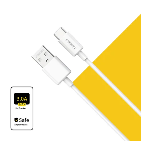 Pisen USB Type-C data and charging cables.
