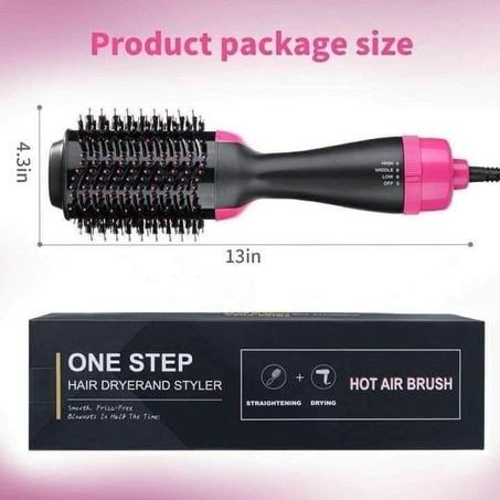 One Step Brosse 3 En 1 Soufflante & Lissante - 1200 Watts - Noir