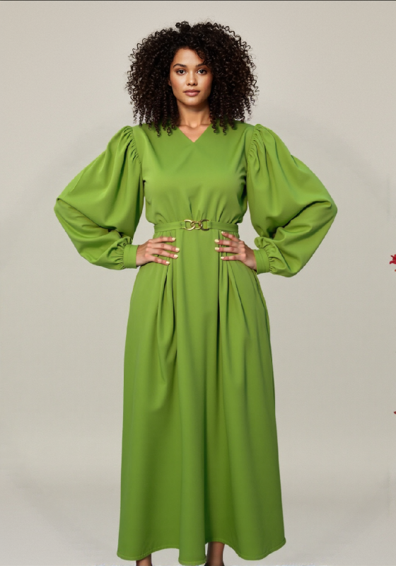 Robe manche bouffante