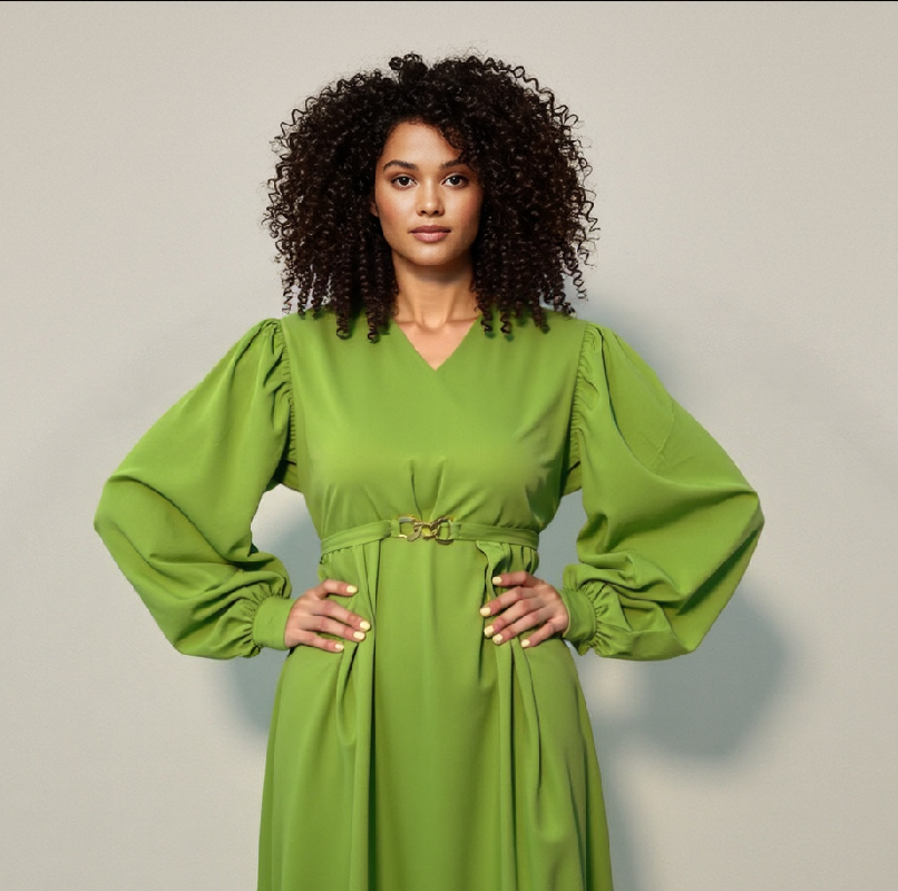 Robe manche bouffante