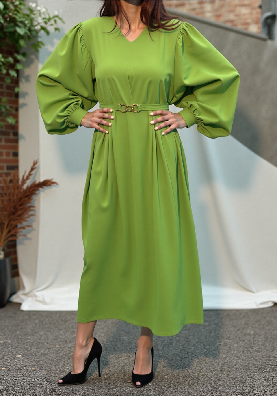 Robe manche bouffante