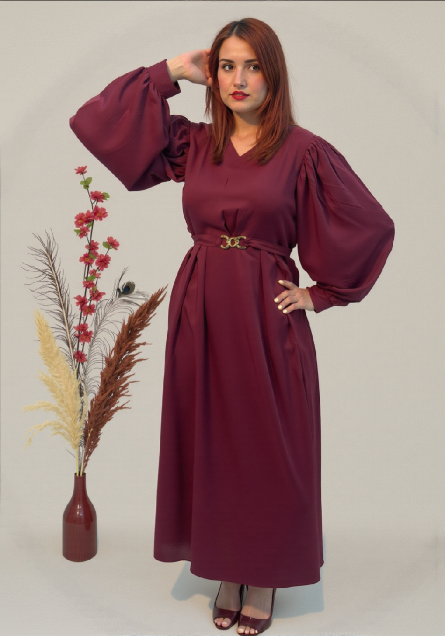Robe manche bouffante