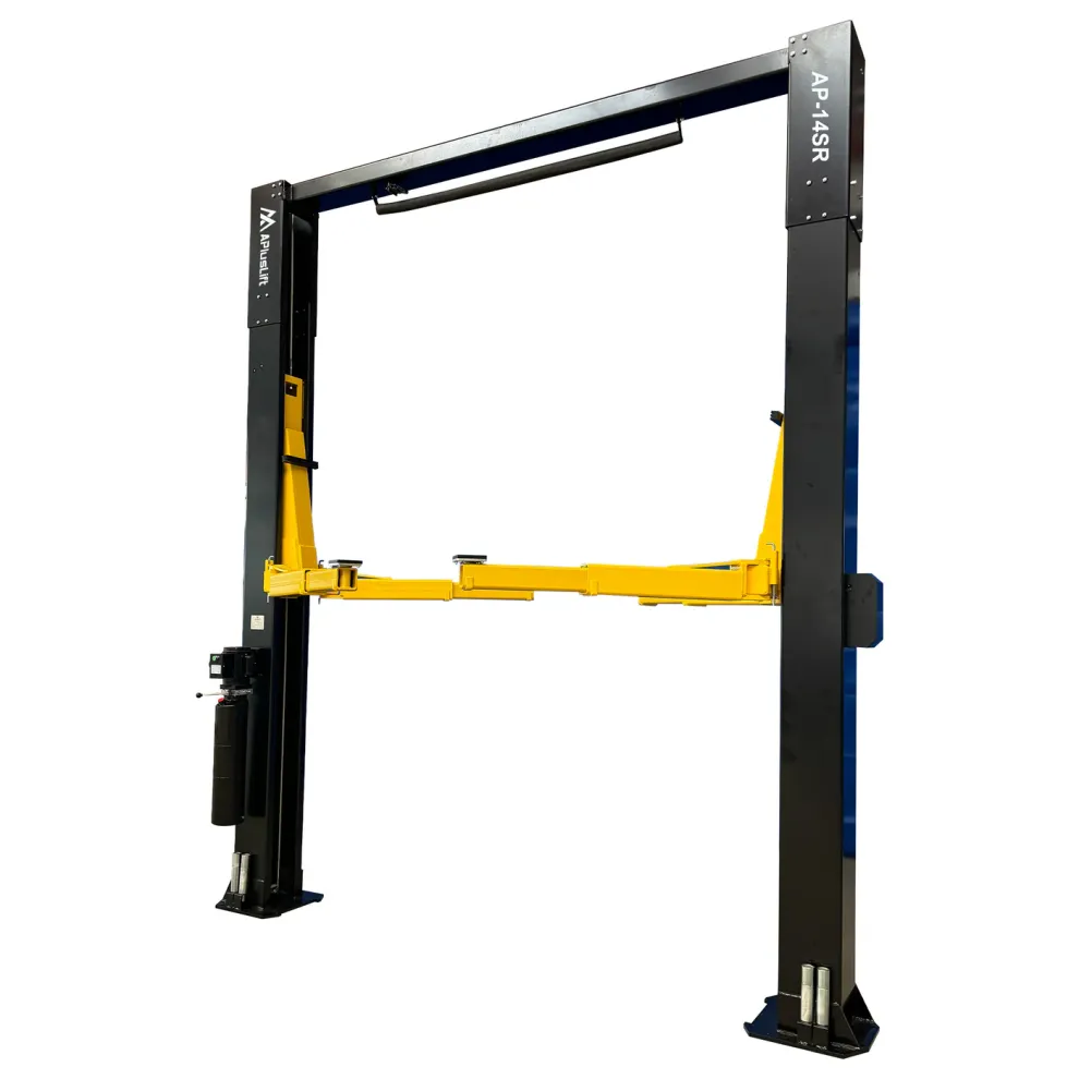 APlusLift 14,000LB 2-Post Overhead Single Release Direct Drive Car Lift with 3 Year Warranty - AP-14SR